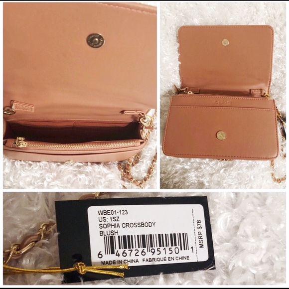 bebe Bags Bebe Sophia Crossbody In Blush Poshmark